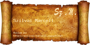 Szilvai Marcell névjegykártya